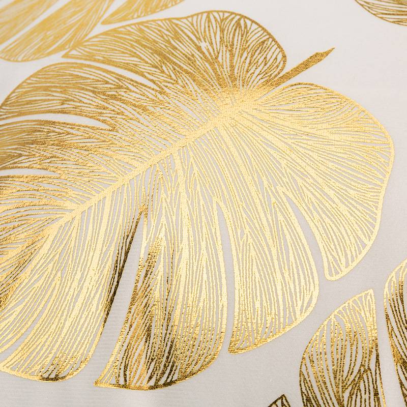 45cm Close-up White Gold leaf Pillowcase Retro European Style Sofa Cushion Covers 