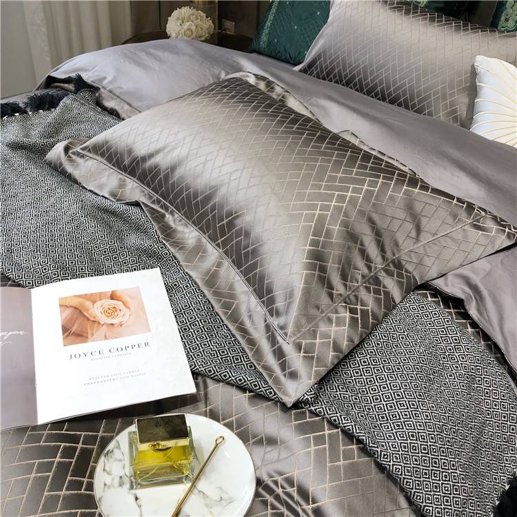 Attica Sateen Jacquard Hotel Bedding Set - Premium Egyptian Cotton