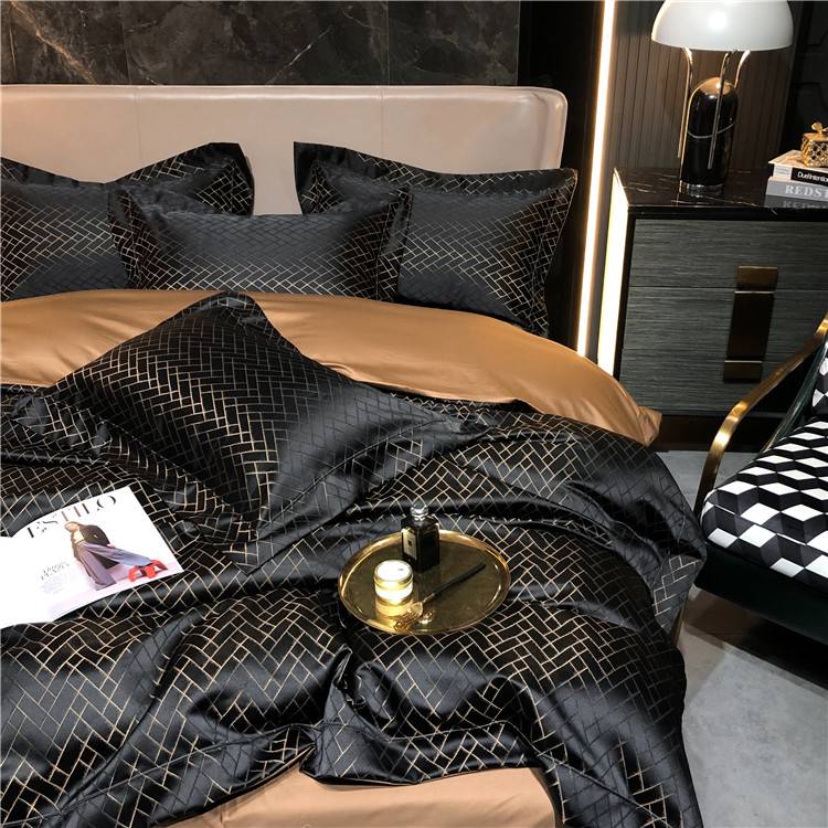 Attica Sateen Jacquard Hotel Bedding Set - Premium Egyptian Cotton