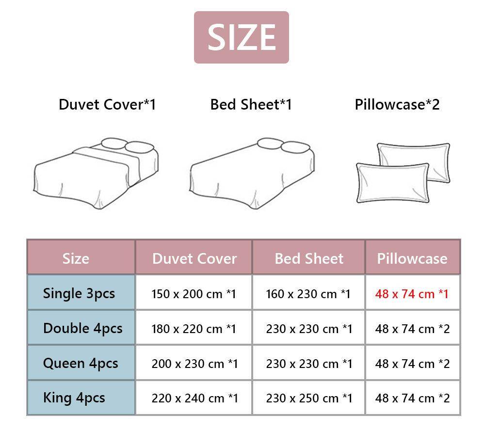 Bed Size Chart