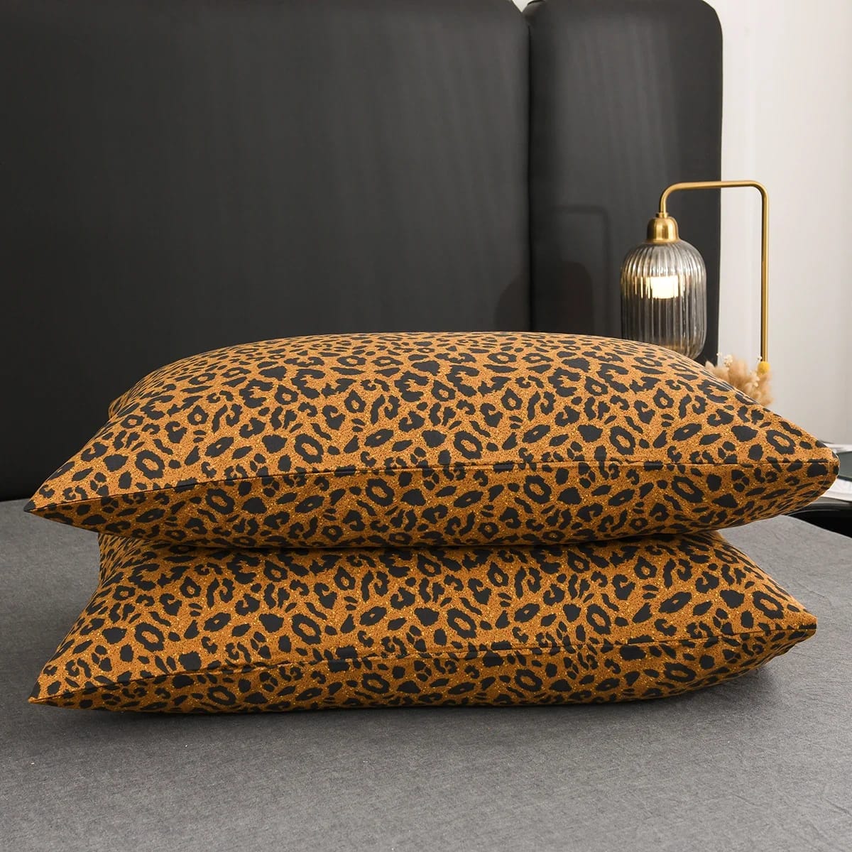 3Pcs Leopard Pattern 100% Cotton Bedding Set