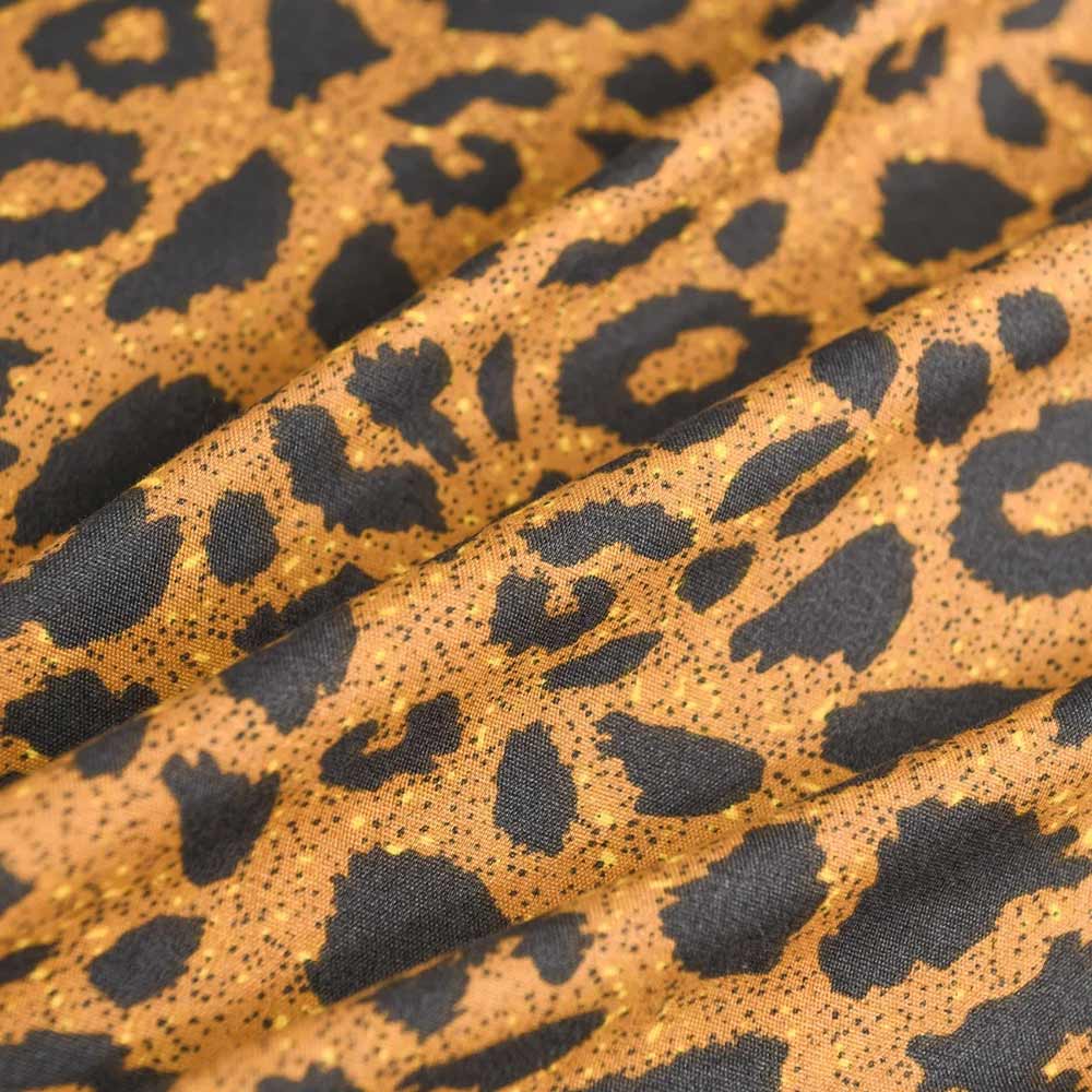 3Pcs Leopard Pattern 100% Cotton Bedding Set