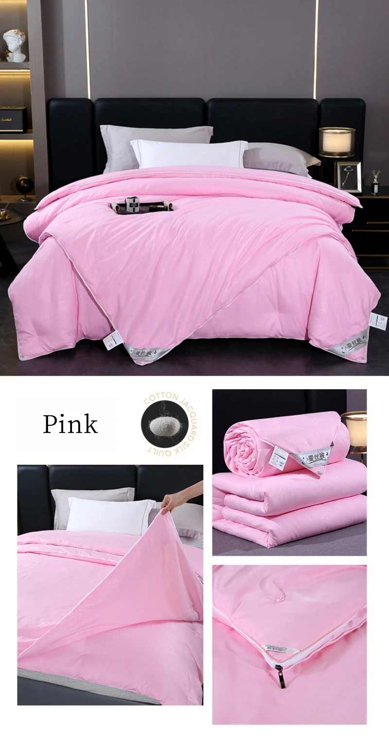 Mulberry Silk Comforter Cherry Pink