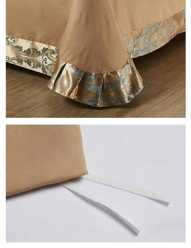 Ivory Wedding Bedding Set Jacquard Satin Silk Duvet Cover Luxury Duvet Covers