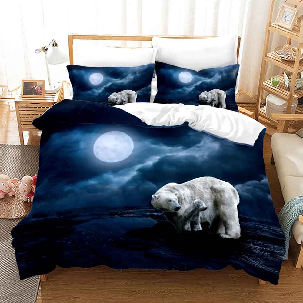 Sleepy Polar Teddy Bear Bedding Set