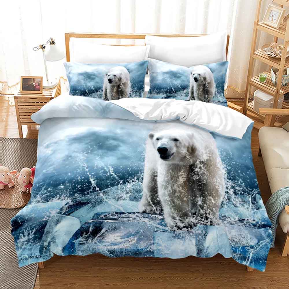 Sleepy Polar Teddy Bear Bedding Set