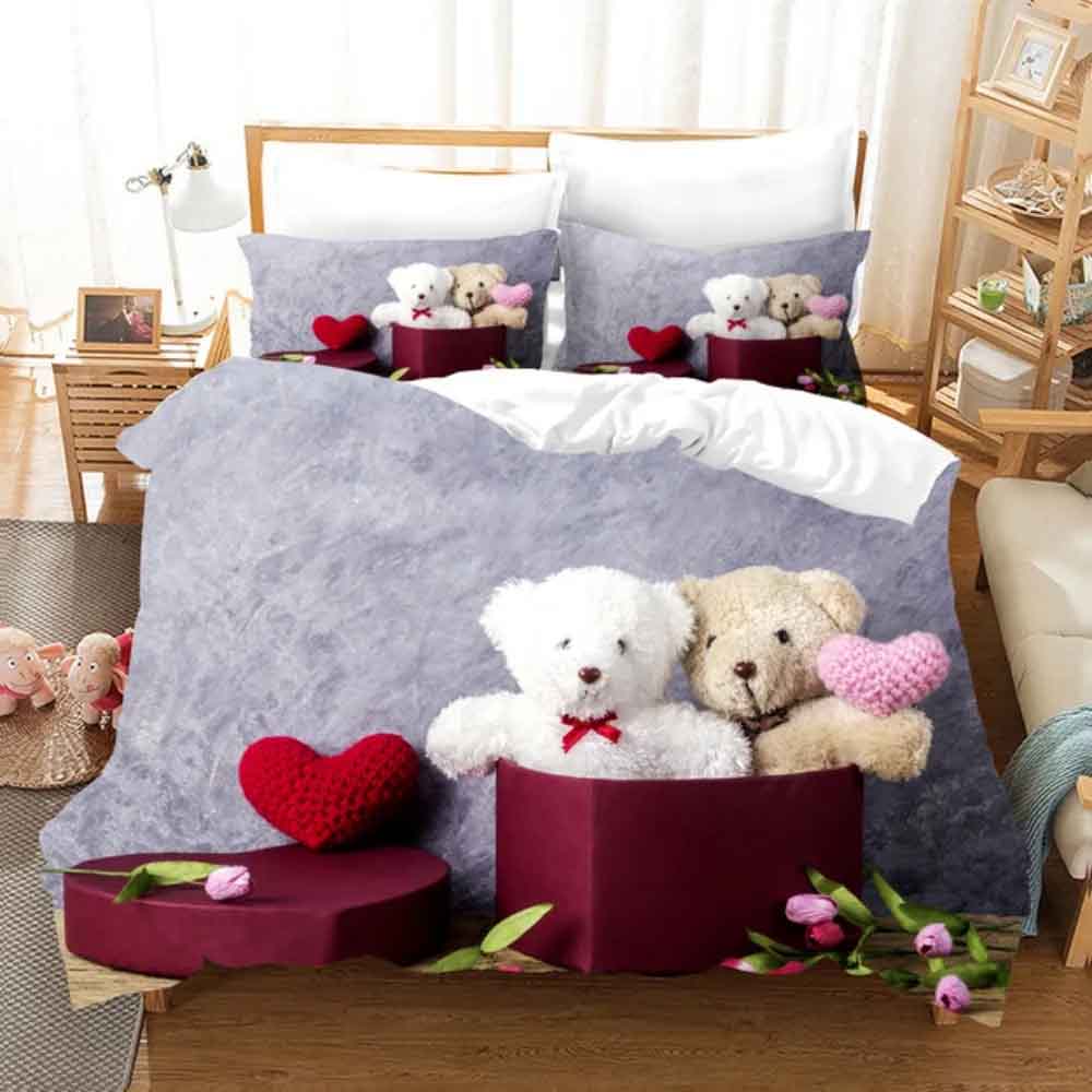 Sleepy Polar Teddy Bear Bedding Set