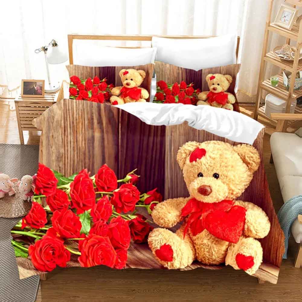Sleepy Polar Teddy Bear Bedding Set