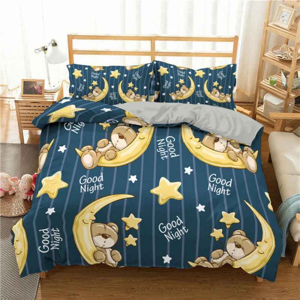 Sleepy Polar Teddy Bear Bedding Set