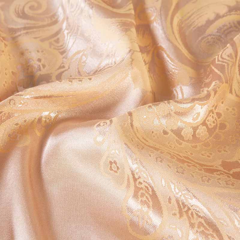 Silver Gold Satin Embroidered Duvet Cover Luxury Bedding Set