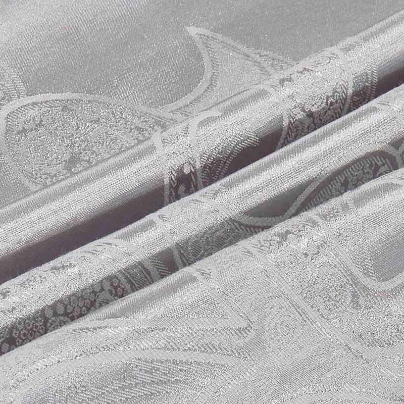 Silver Gold Satin Embroidered Duvet Cover Luxury Bedding Set